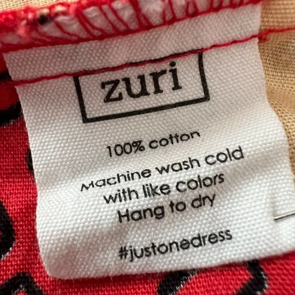 ZURI  Kenya Cotton Print A-Line Dress - NWOT - XL - Picture 7 of 10